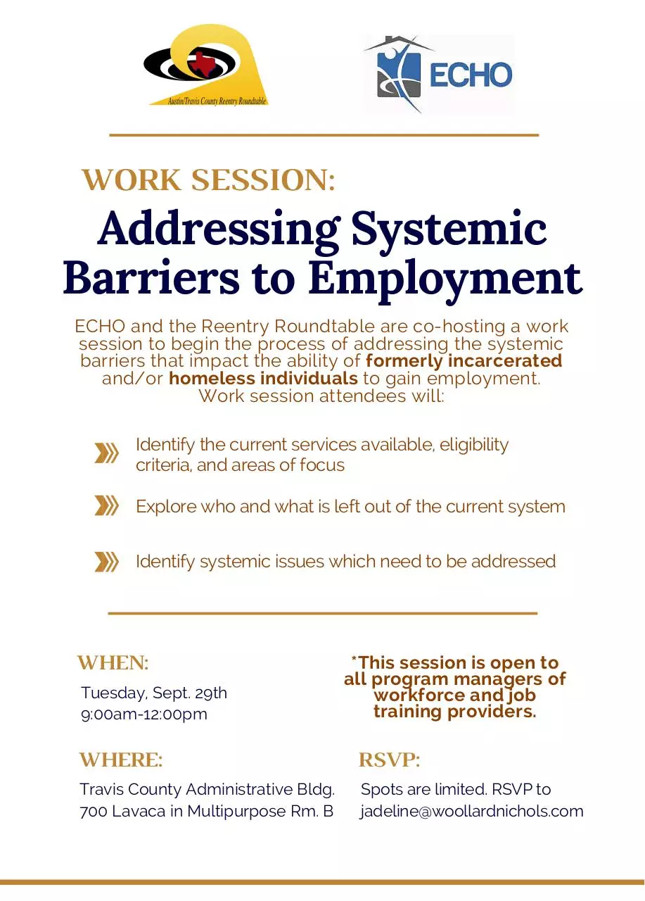 Page 1 of 1, addressing systemic barriers to employment final