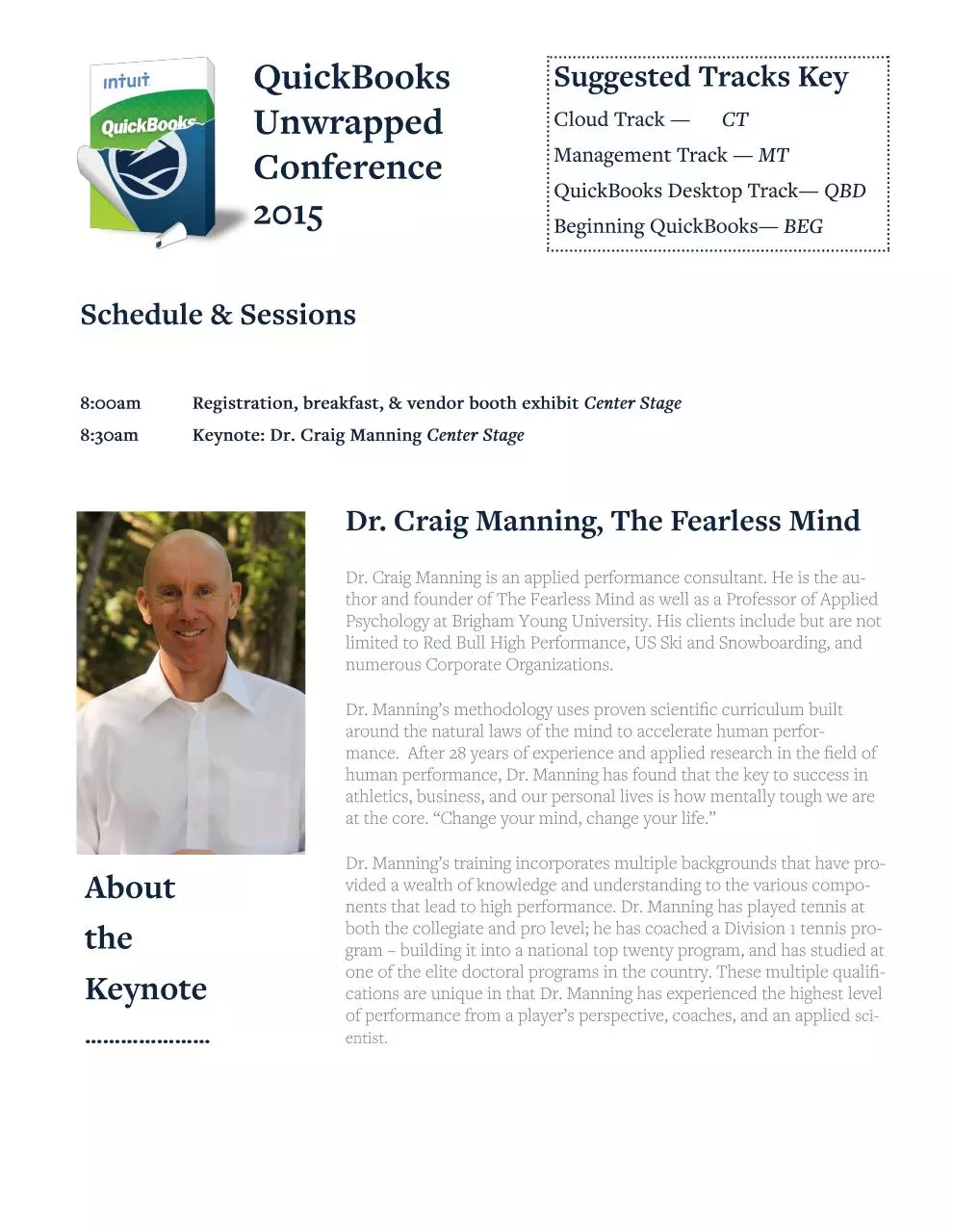 Page 1 of 4, Event Program