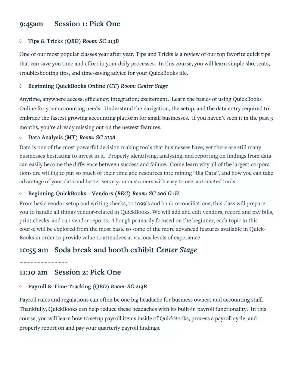Page 2 of 4, Event Program