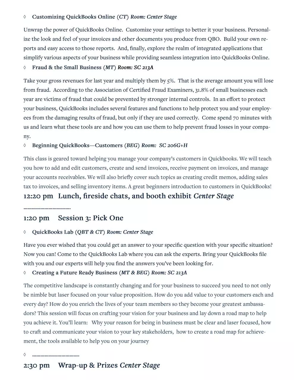 Page 3 of 4, Event Program