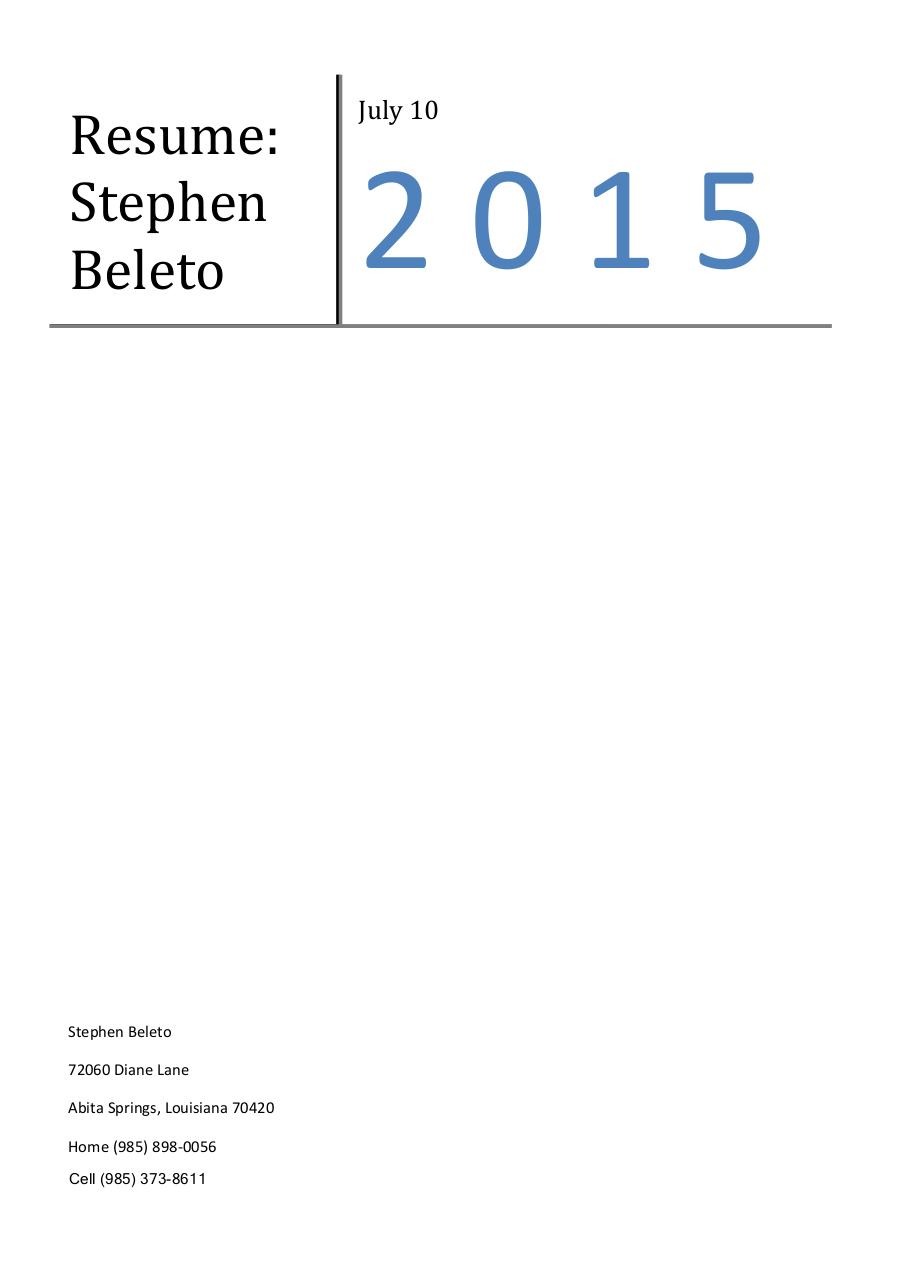 Document preview Resume Stephen (2015).pdf - page 1/4