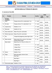 Page 1, DAFTAR ALAT LABORATORIUM FISIKA DAK SMA 2015
