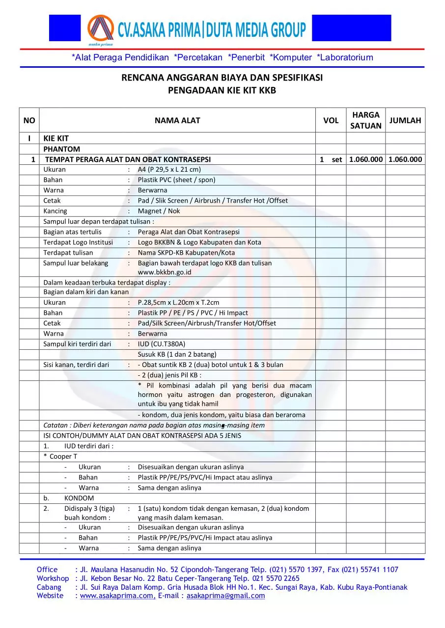 Page 1 of 9, (KIE KIT ) KKB KIE KEPENDUDUKAN DAK BKKbN 2015
