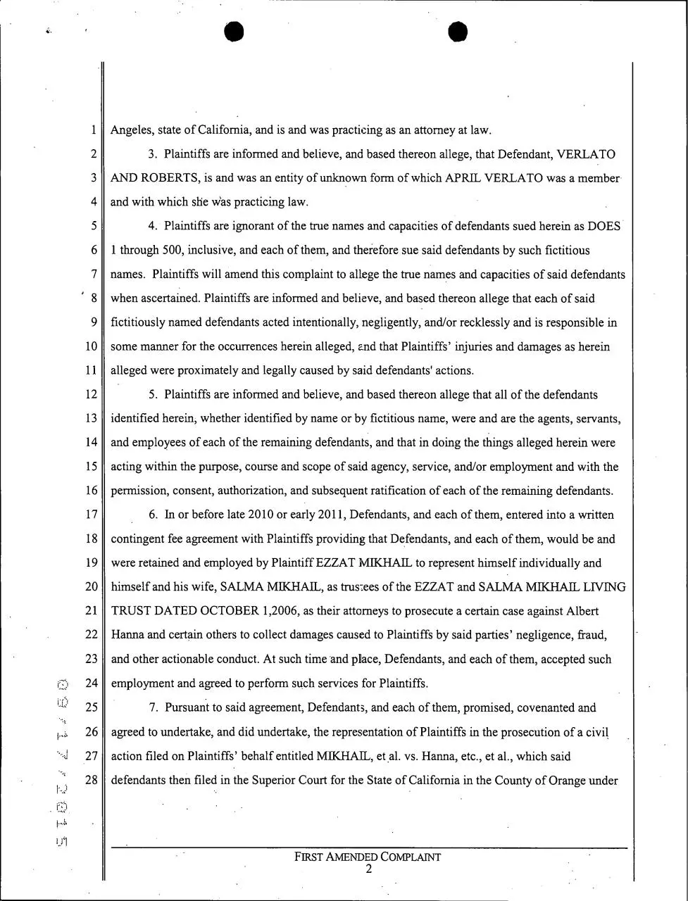 Page 2 of 13, VerlatoMalpractice