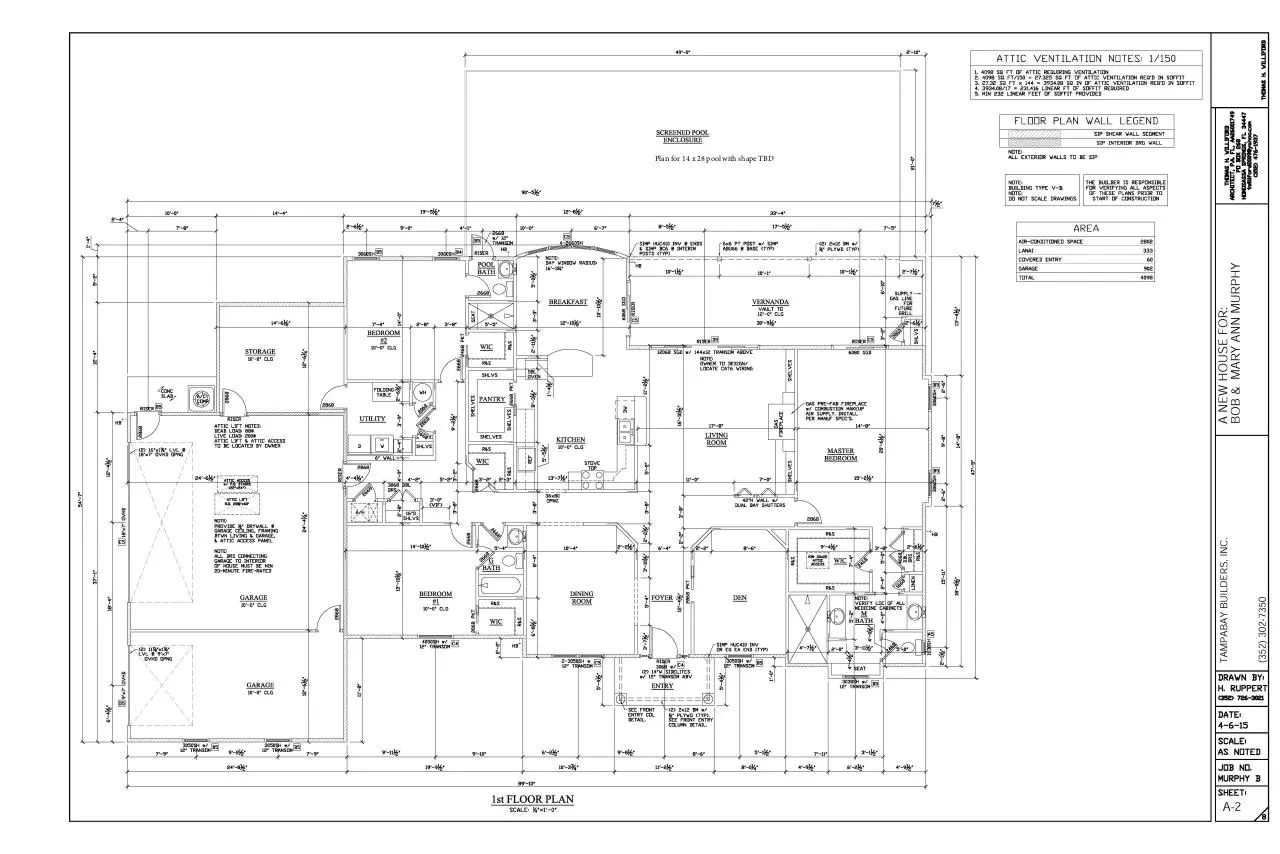 Page 1 of 1, MURPHY B HOUSE FINAL B FLOOR
