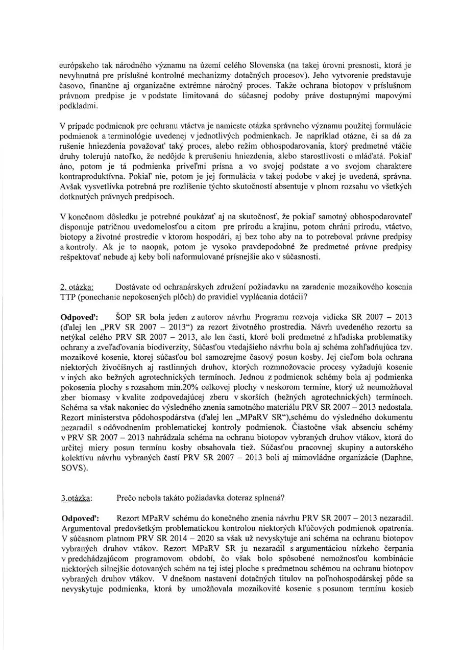 Page 2 of 4, Vyjadrenie ŠOP SR