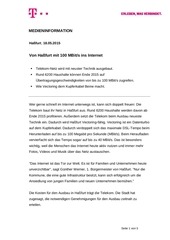 Page 1, Medieninformation Hassfurt