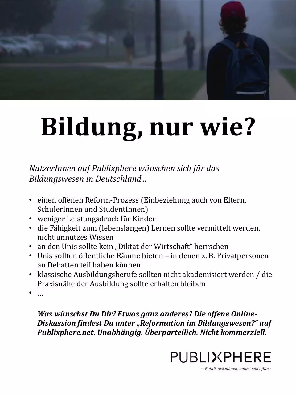 Page 1 of 1, Bildungsreform