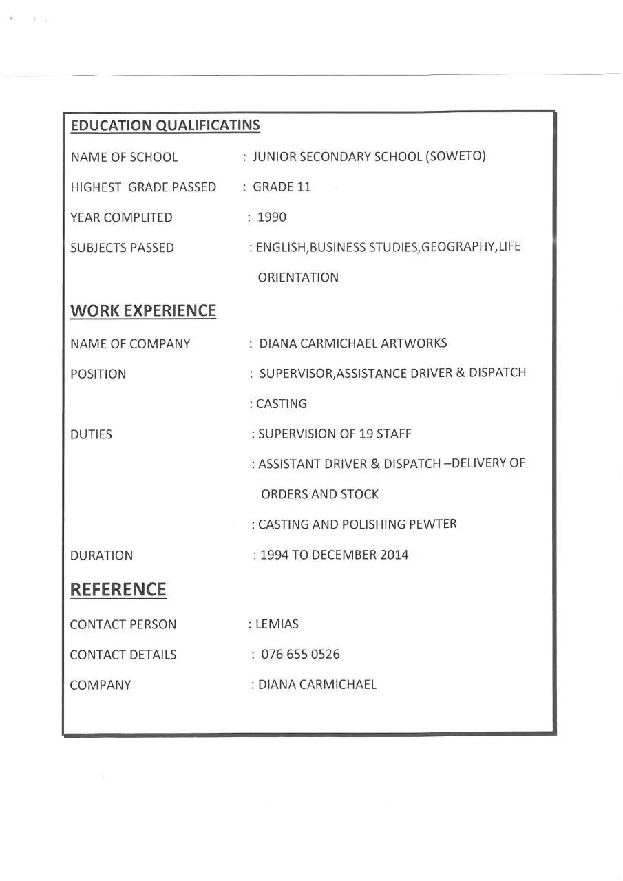 Page 3 of 3, Richard Sikhosana