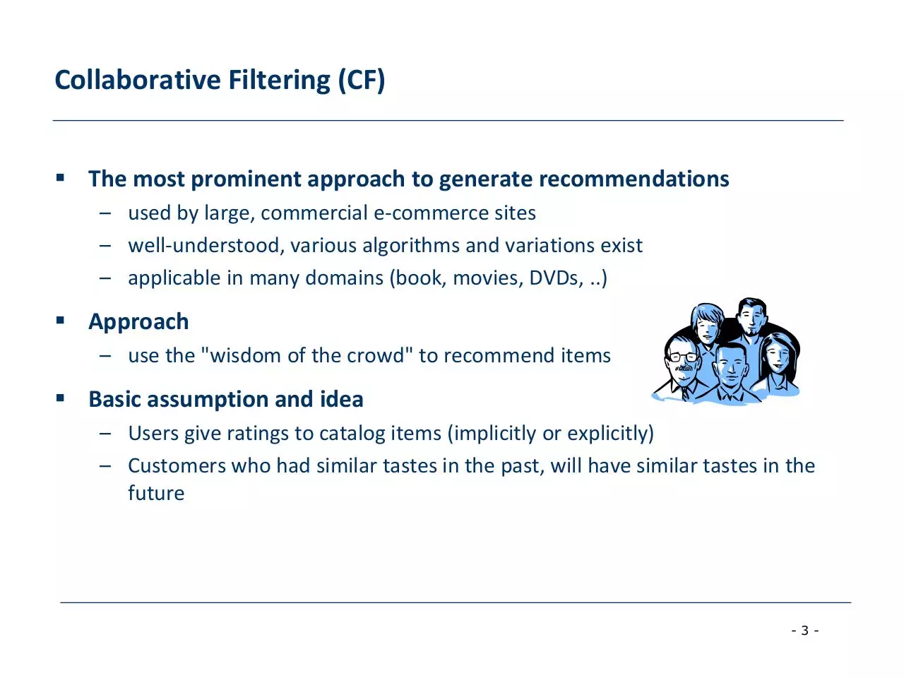Page 3 of 46, Collaborative recommendation