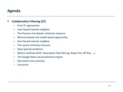 Page 2, Collaborative recommendation