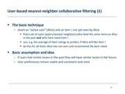 Page 5, Collaborative recommendation