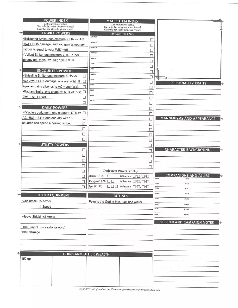 Page 2 of 2, Marshall, Becca