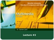 Page 1, Multimedia 2015 2016 Lec#2