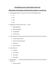 Page 1, sheet 1 Data Mining course 2015