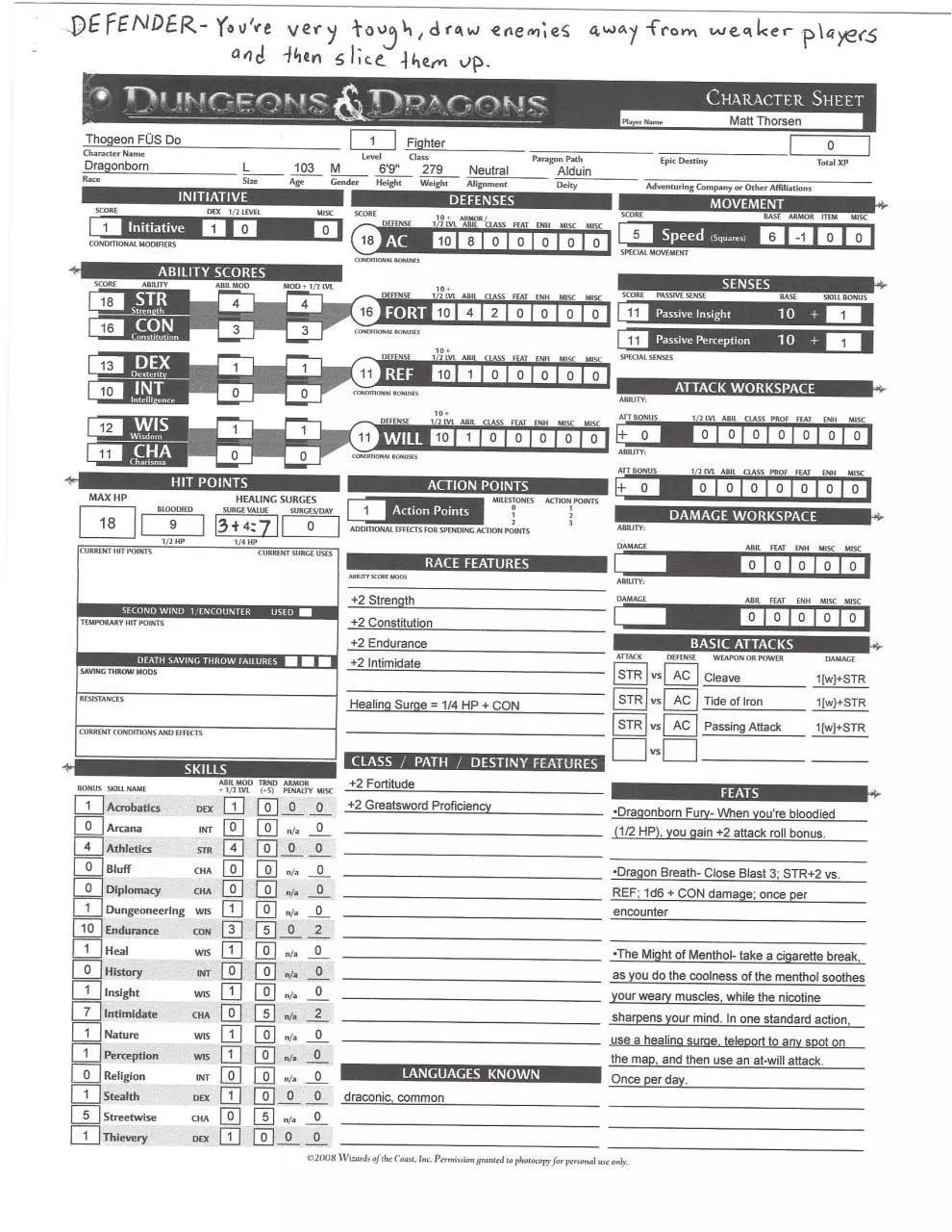 Page 1 of 2, Thorsen, Matt