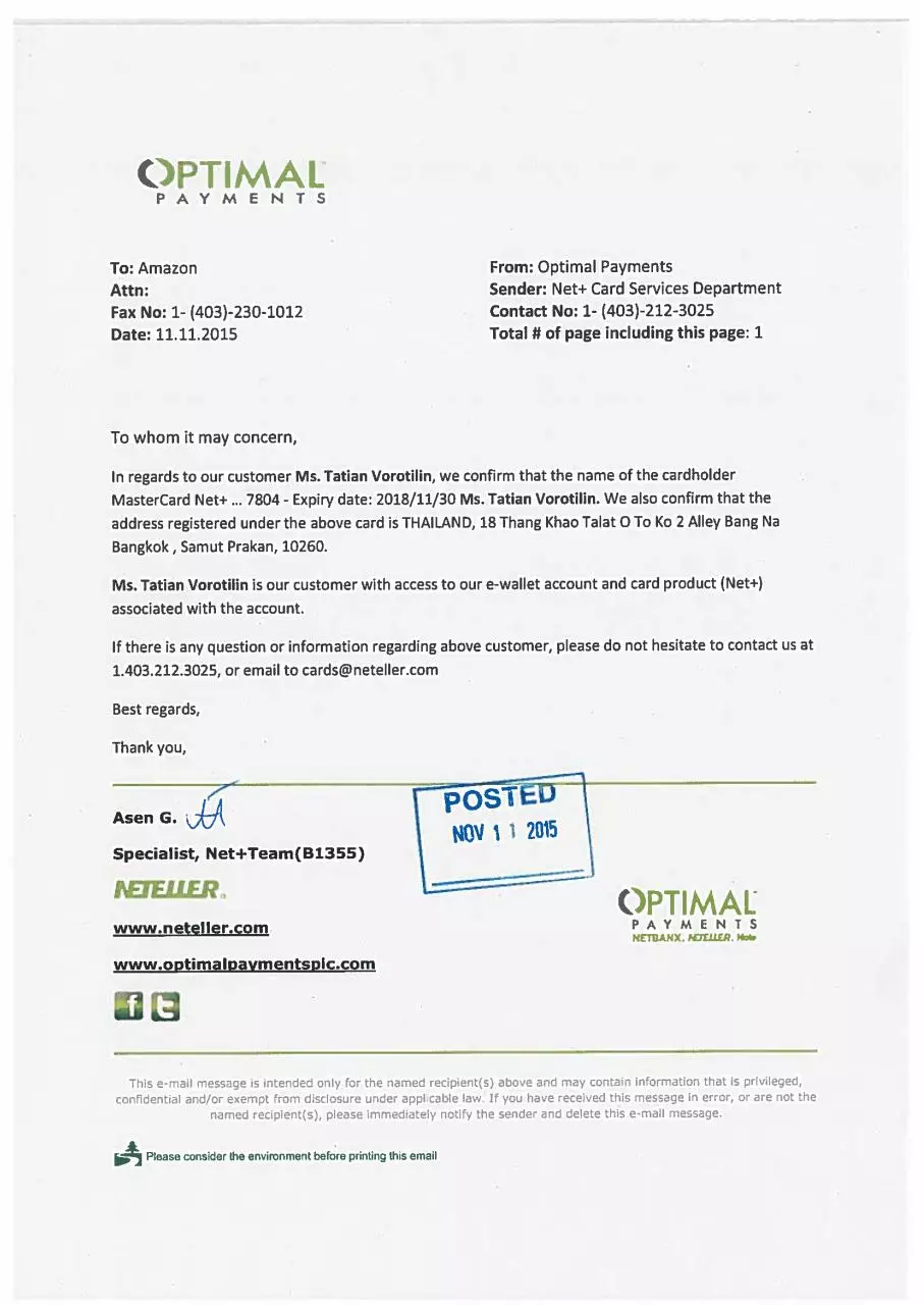 Page 1 of 1, Authentication form for Ms. Tatian Vorotilin (1)
