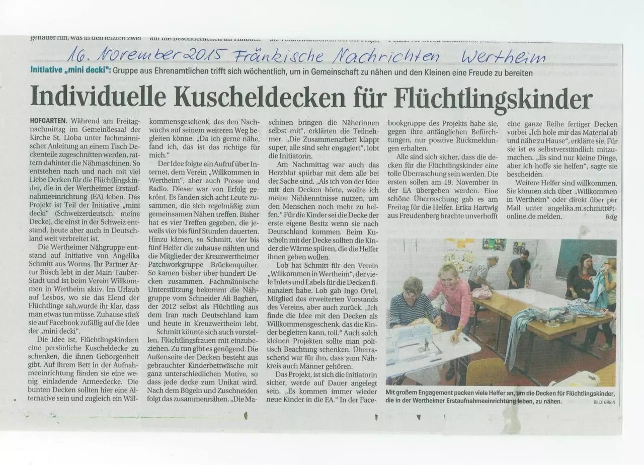 Page 1 of 1, MiniDeckiFrNachrichten161115