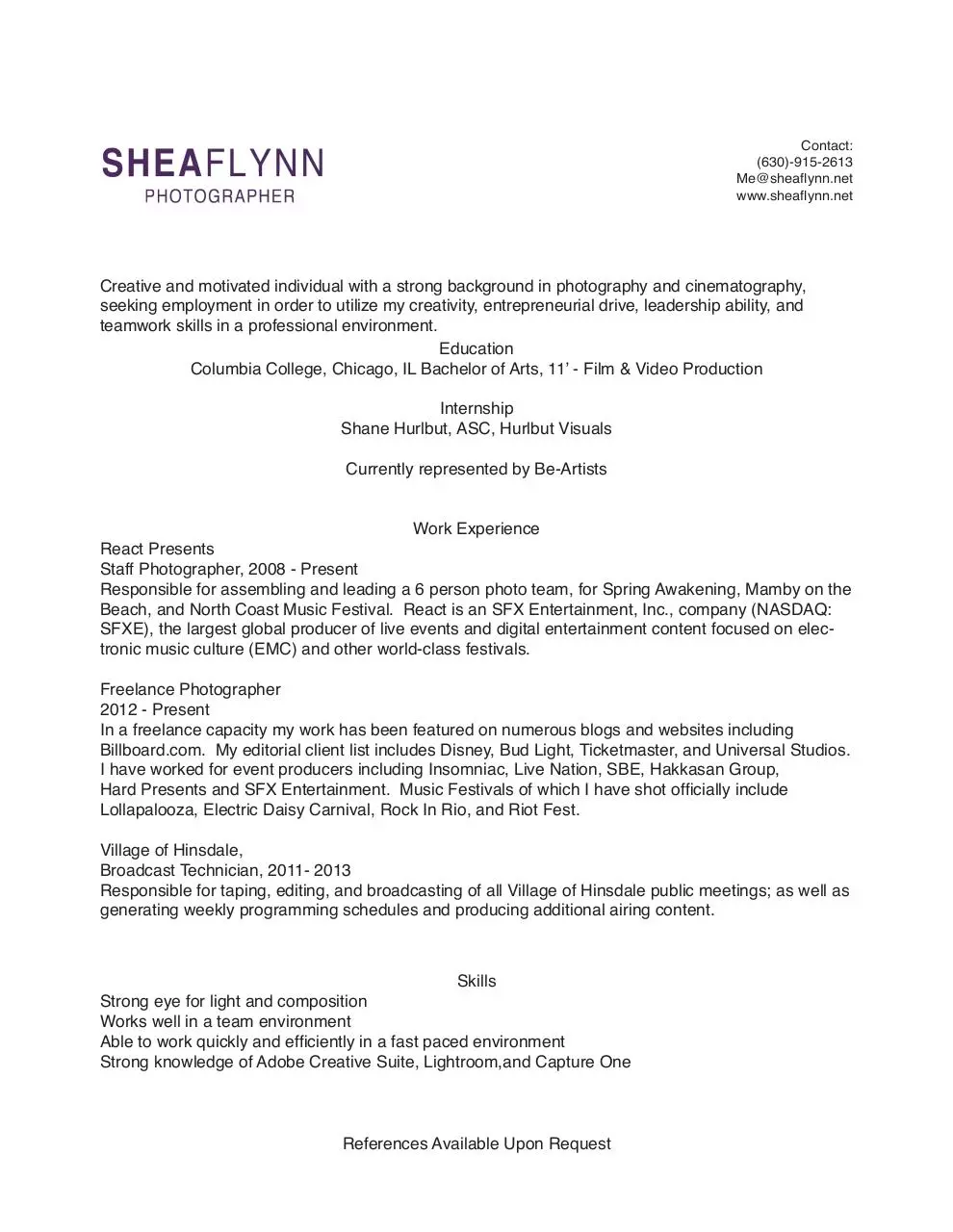 Page 2 of 6, SheaFlynnResume Forever21