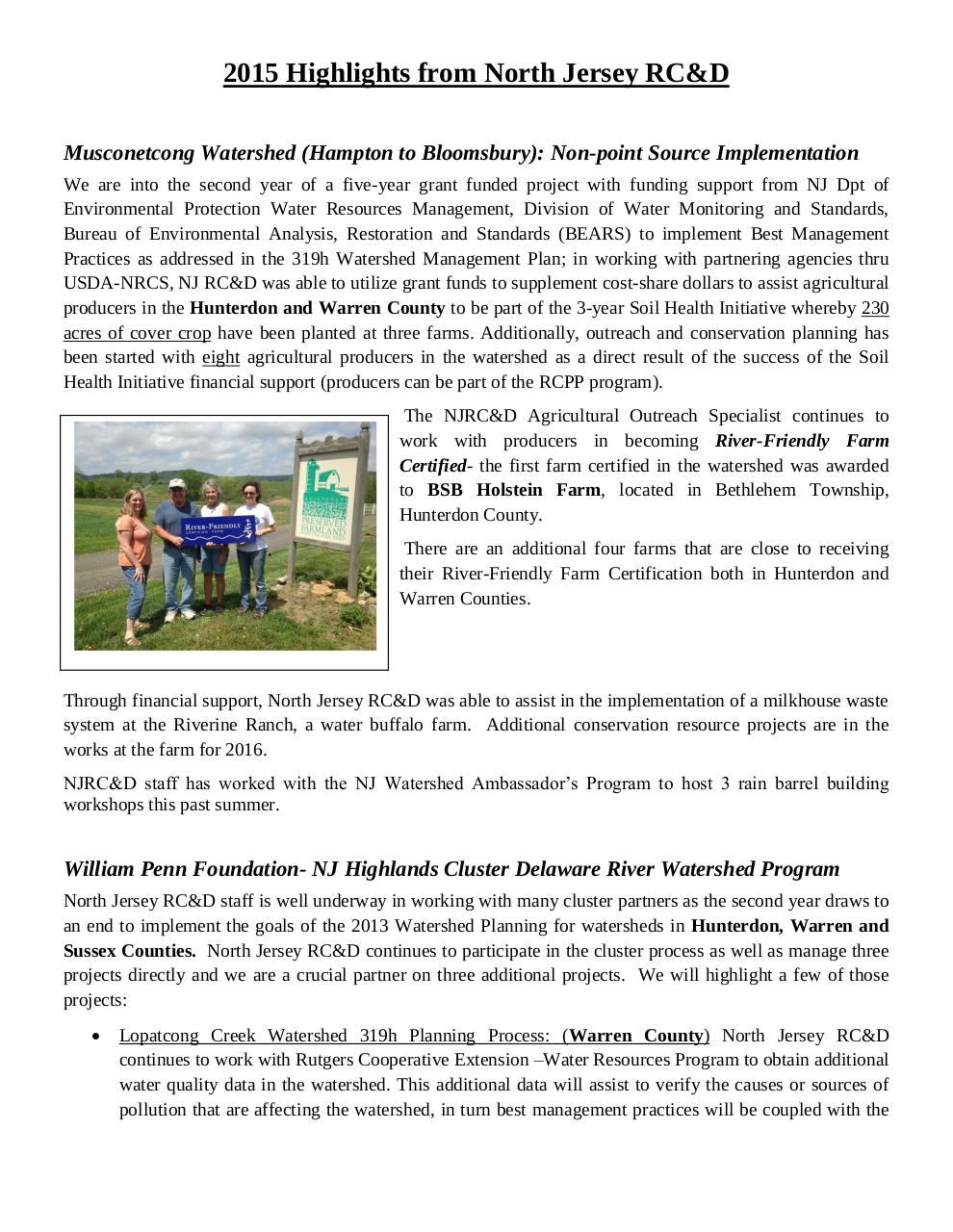 Document preview 2015 Project Highlights.pdf - page 1/4