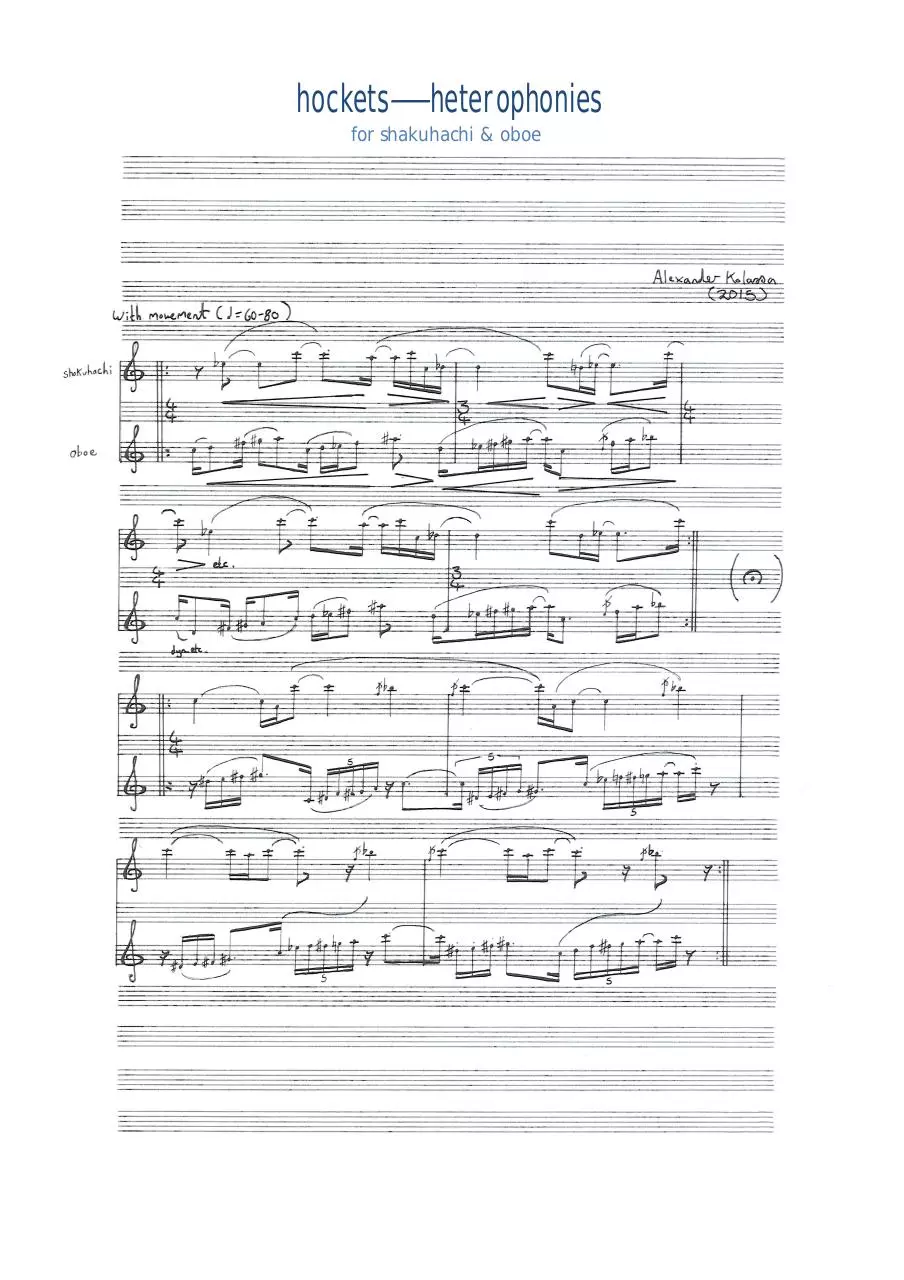 Page 2 of 6, Kolassa hocketsheterophonies