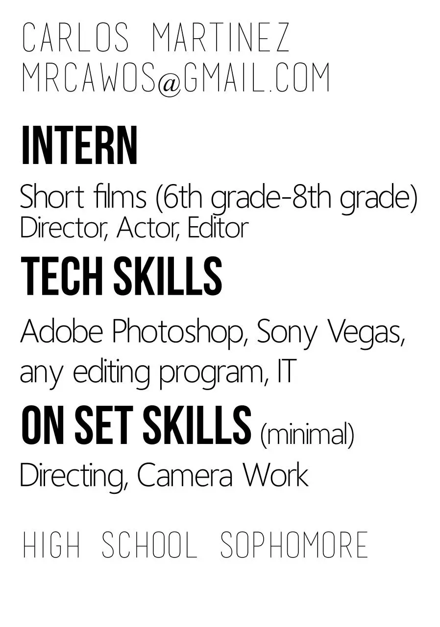 Page 1 of 1, resume edit