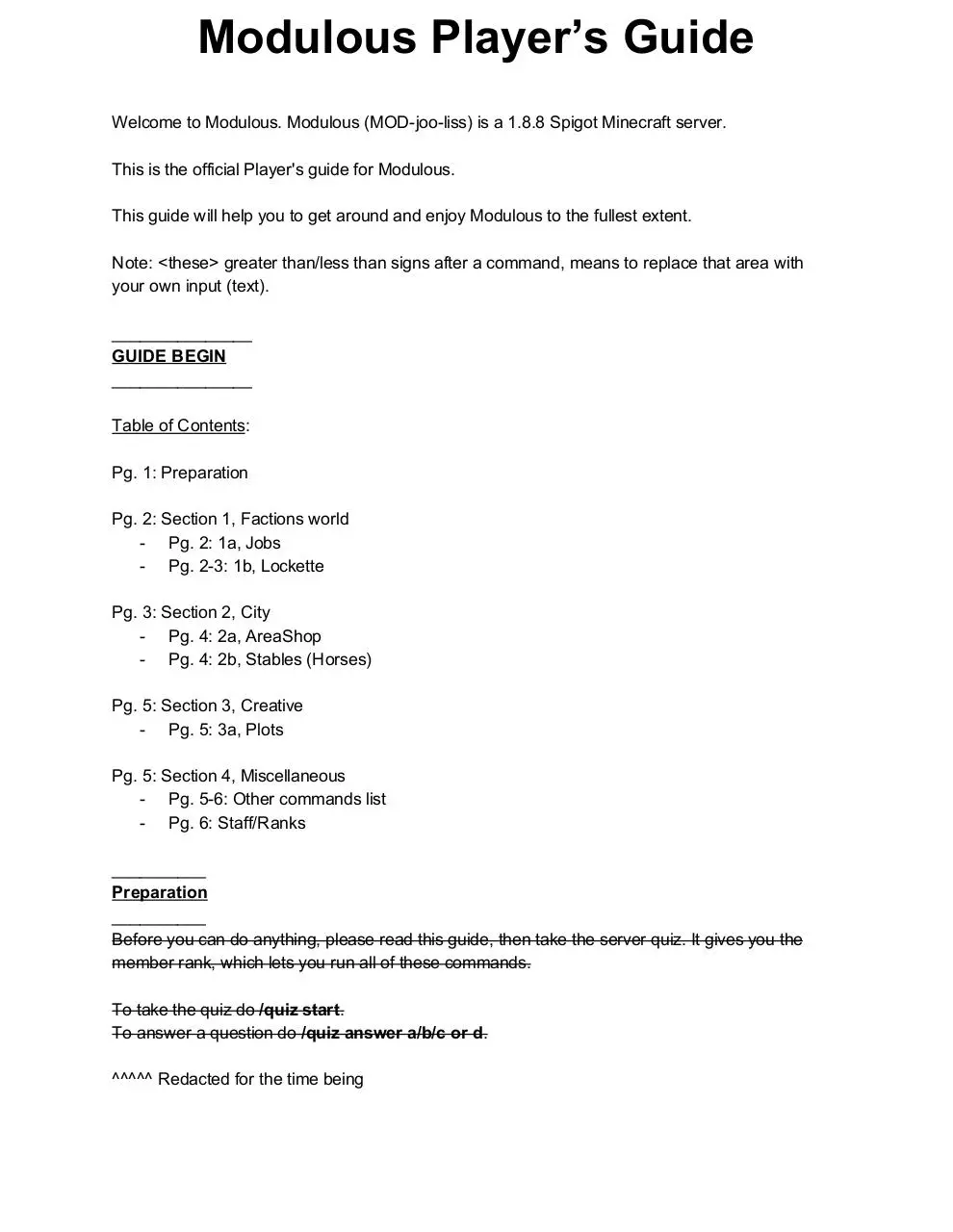 Page 1 of 6, modulousplayer'sguiderev9