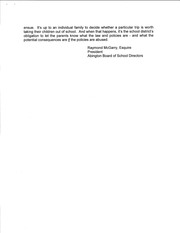 Page 2, Mr McGarry Response to Family Vacation 4 2015