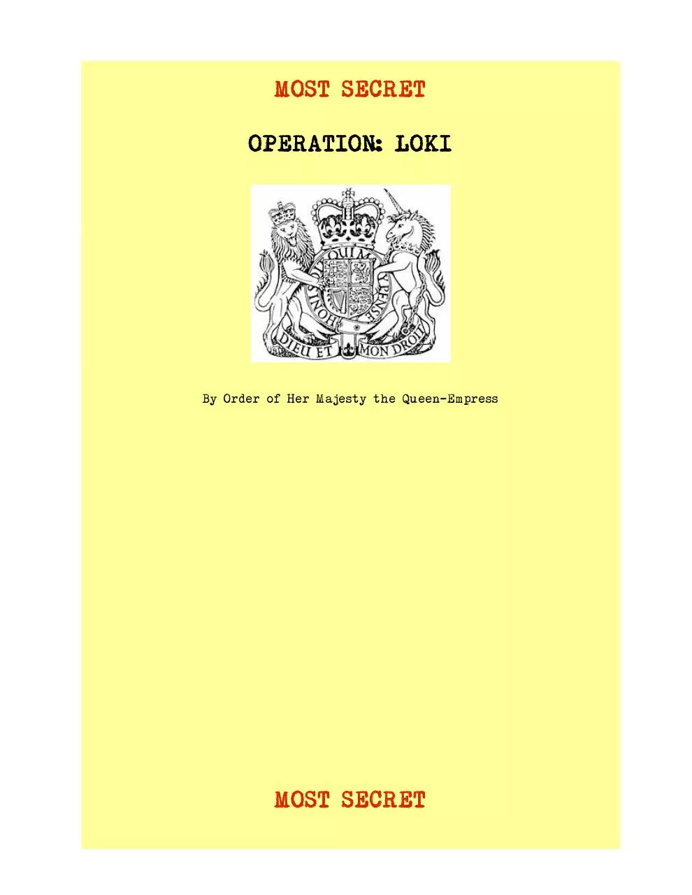 Page 1 of 90, Op LOKI Op 406