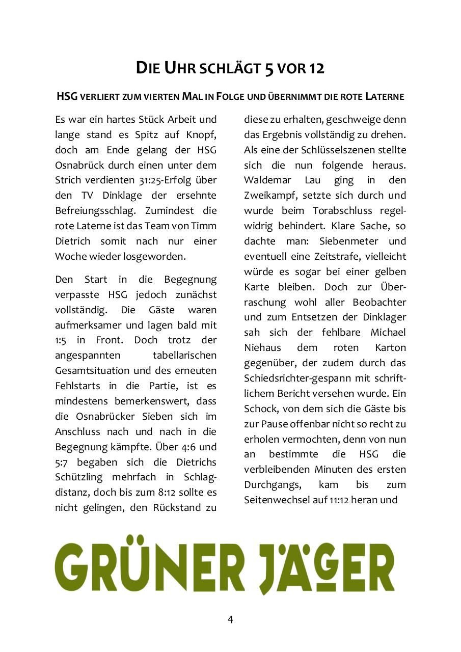 HSG Gameday - HSG vs. OHV Aurich II.pdf - page 4/12