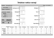 Page 5, mtahan nəticə vərəqi (7 ci siniflər)