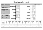 Page 2, mtahan nəticə vərəqi (8 ci siniflər)