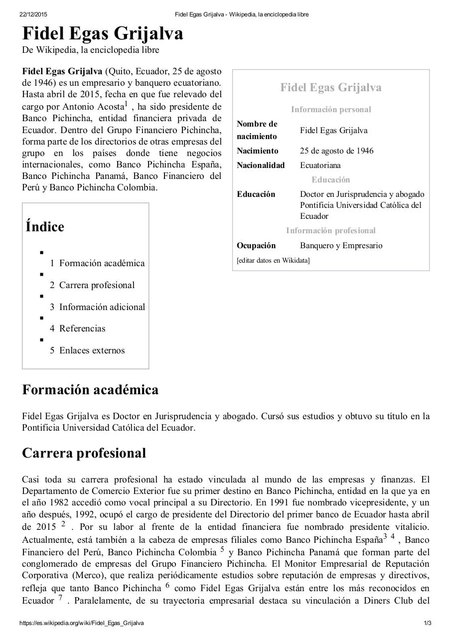 Page 1 of 3, Por fin la bio de Fidel Egas Grijalva