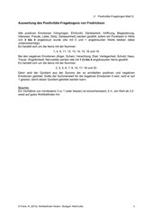 Page 2, Positivitäts Fragebogen