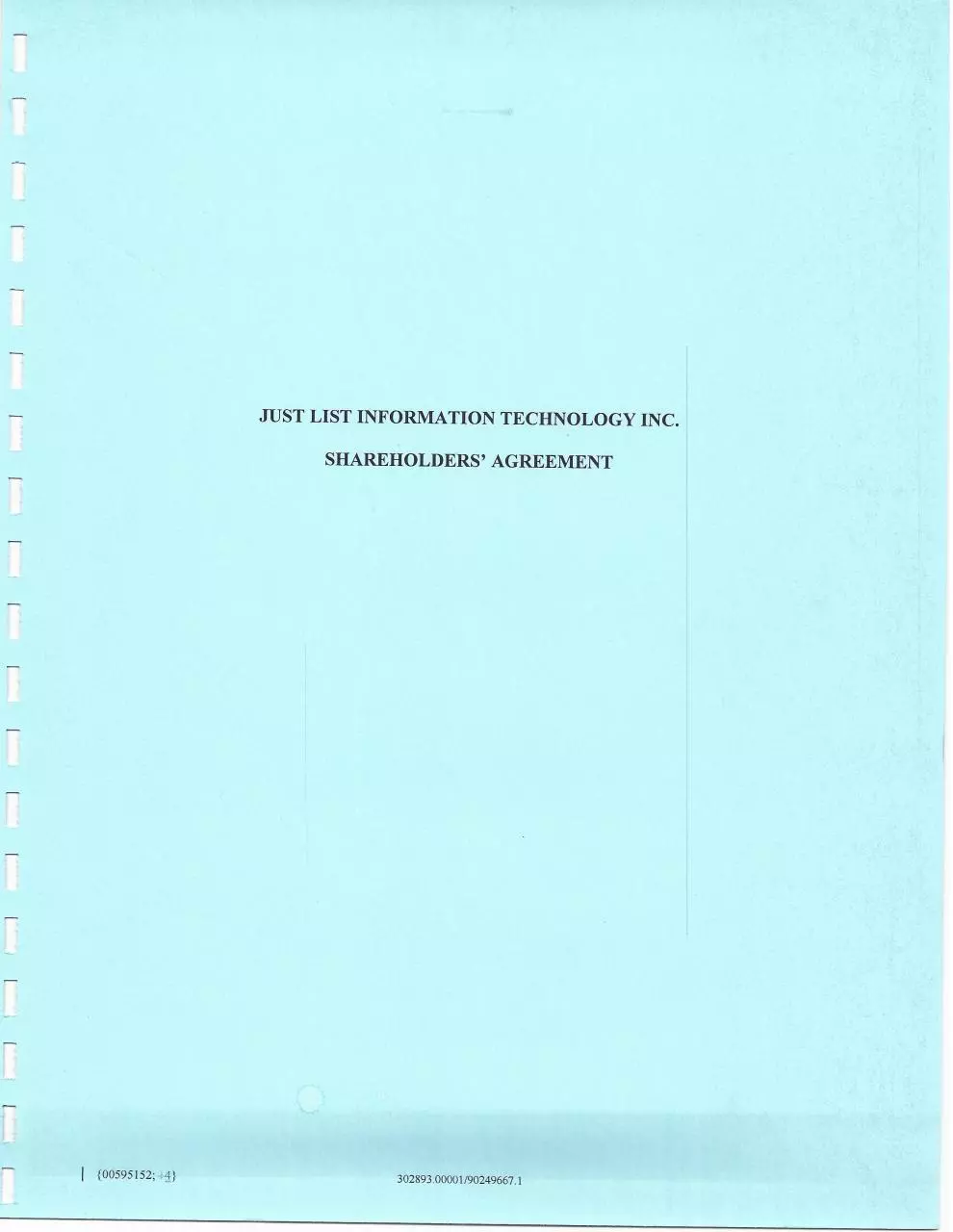 Page 1 of 28, ShareholdersAgreementReal