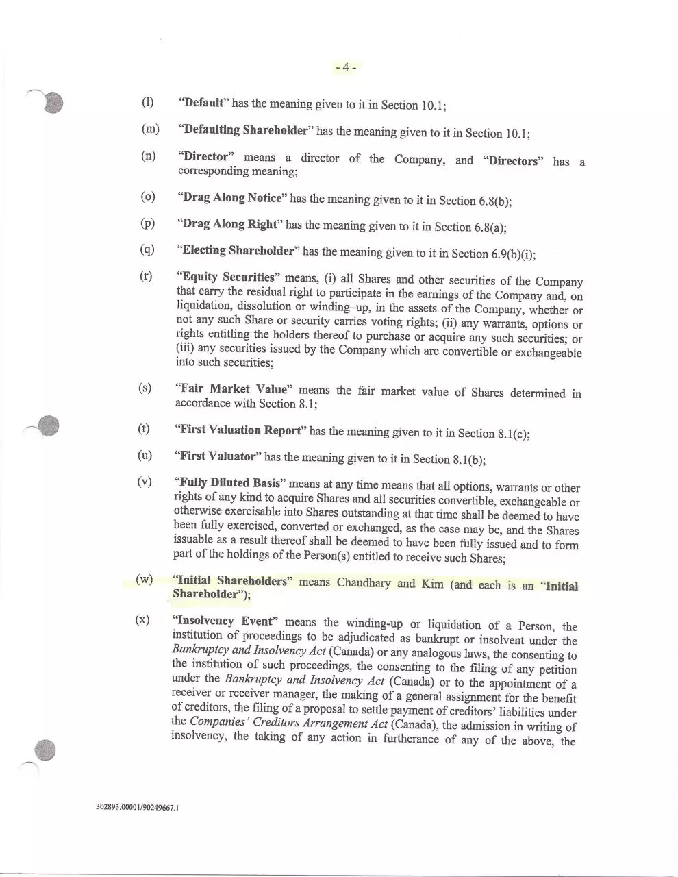 Page 5 of 28, ShareholdersAgreementReal