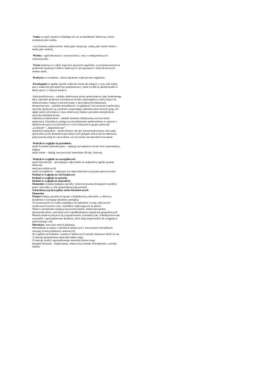 Page 1 of 2, ciąga na Metodologię. Jaworski