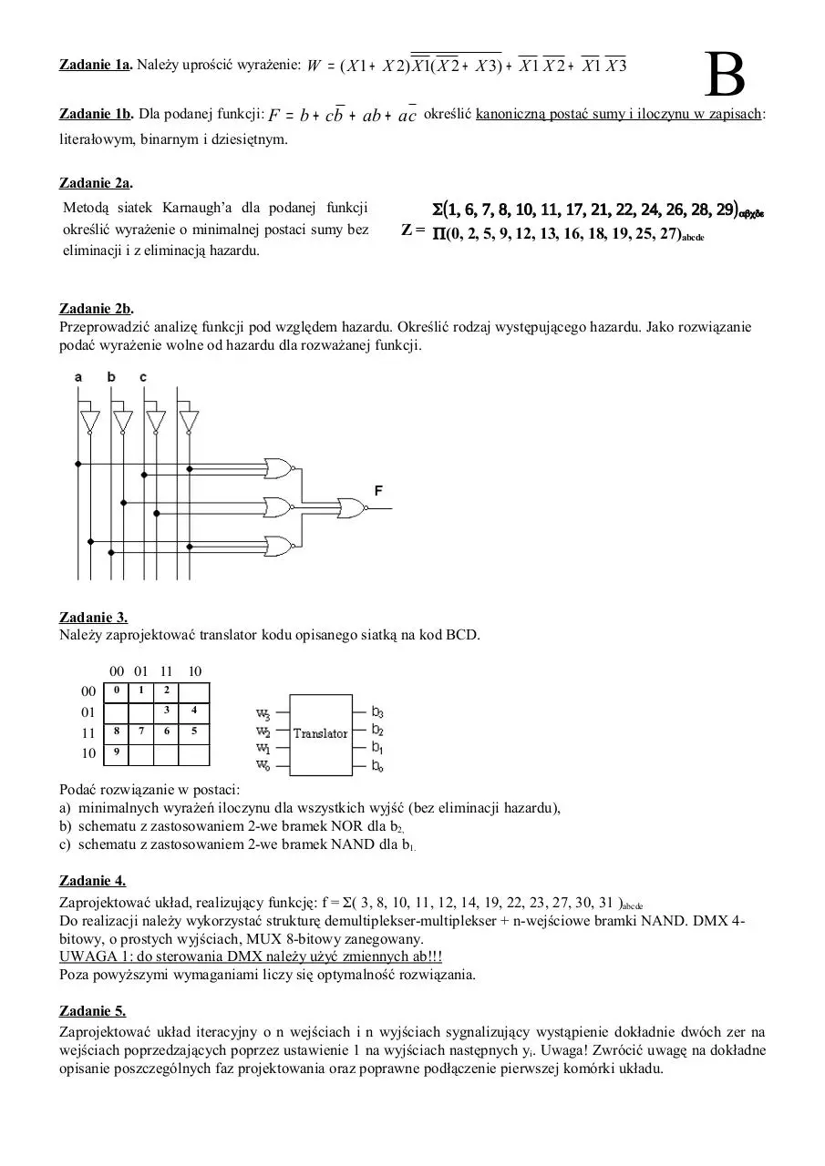 Document preview - TUC sem1 kol calosc termin 1 gr B.pdf - Page 1/1