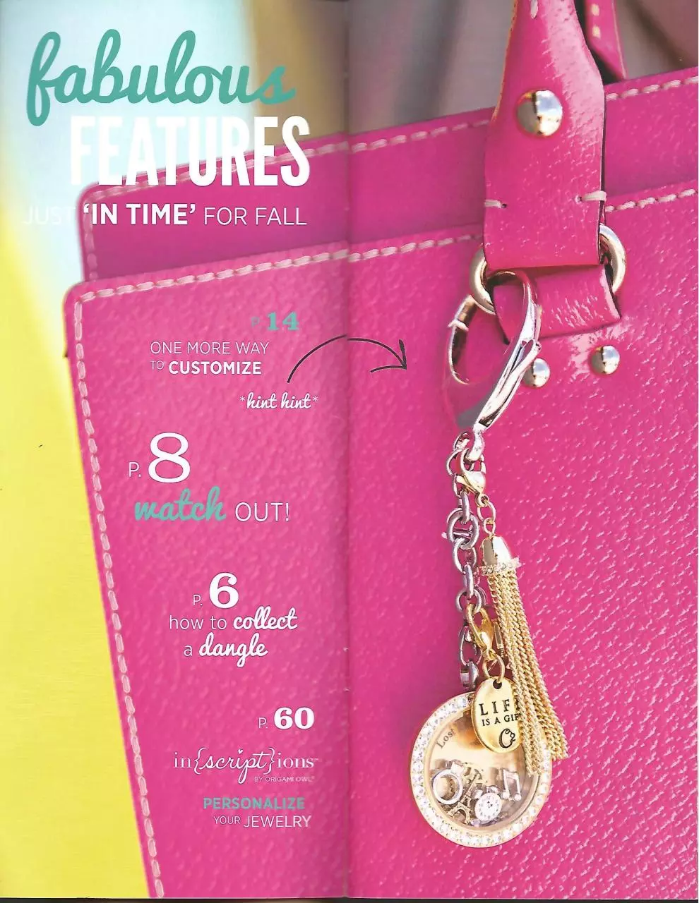 Page 1 of 36, Origami Owl Fall 2015 Take Out Menu
