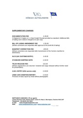 Page 2, Supplementary Services Tariff 2016 Newcastle