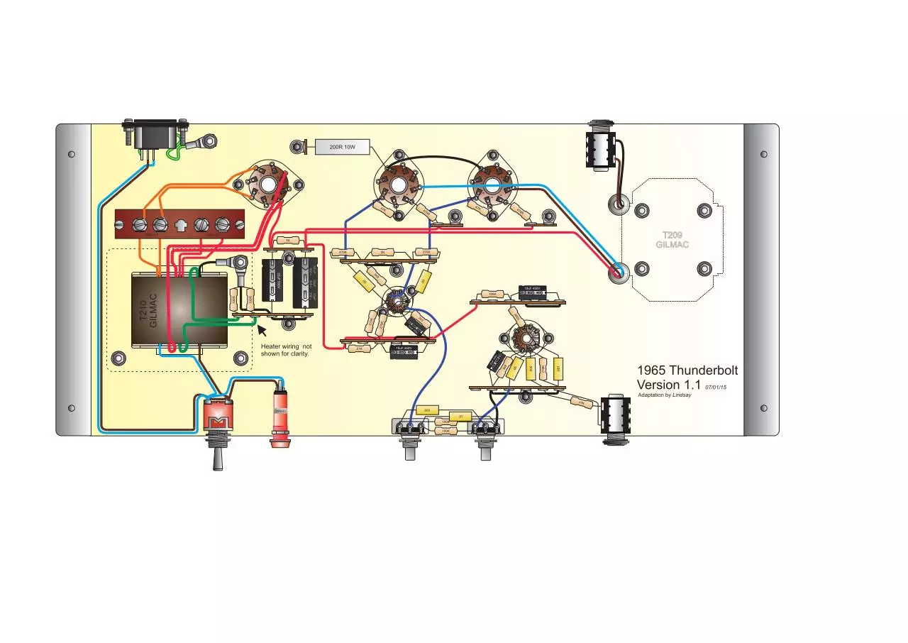 Page 1 of 1, Thunderbolt layout graphic