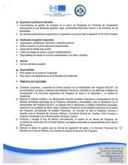 Page 4, Convocatoria y TDR Responsable Contable SEJUST 2016