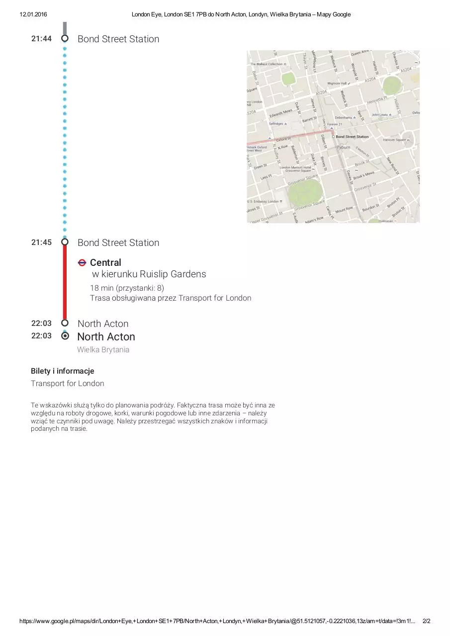 Page 2 of 2, London Eye, London SE1 7PB do North Acton