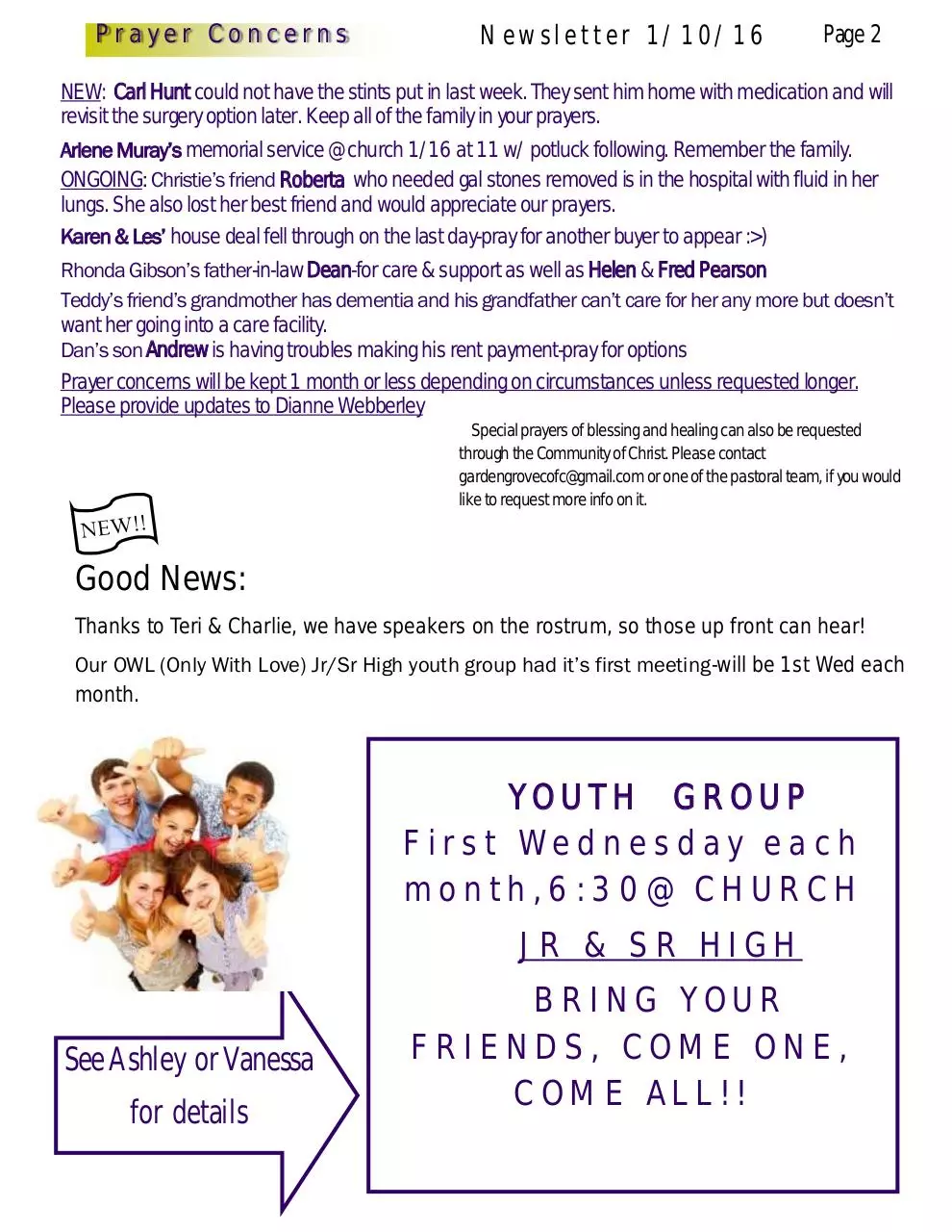 Page 2 of 5, Newsletter template 1 10