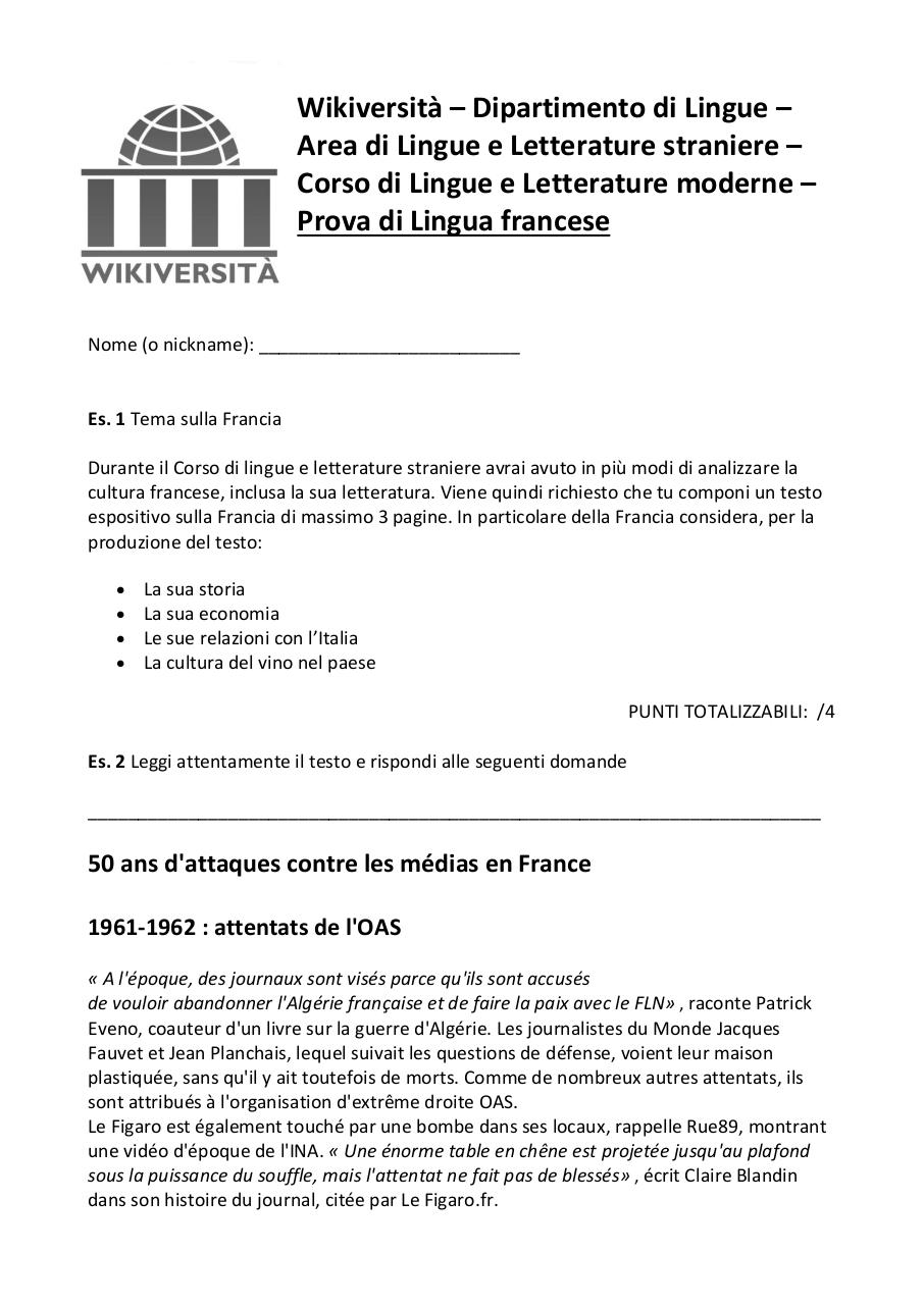 Document preview WikiversitÃ .pdf - page 1/4