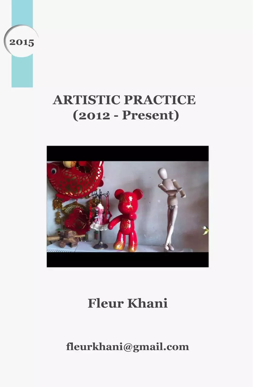 Page 1 of 7, PORTFOLIO FLEUR KHANI 2012 2015
