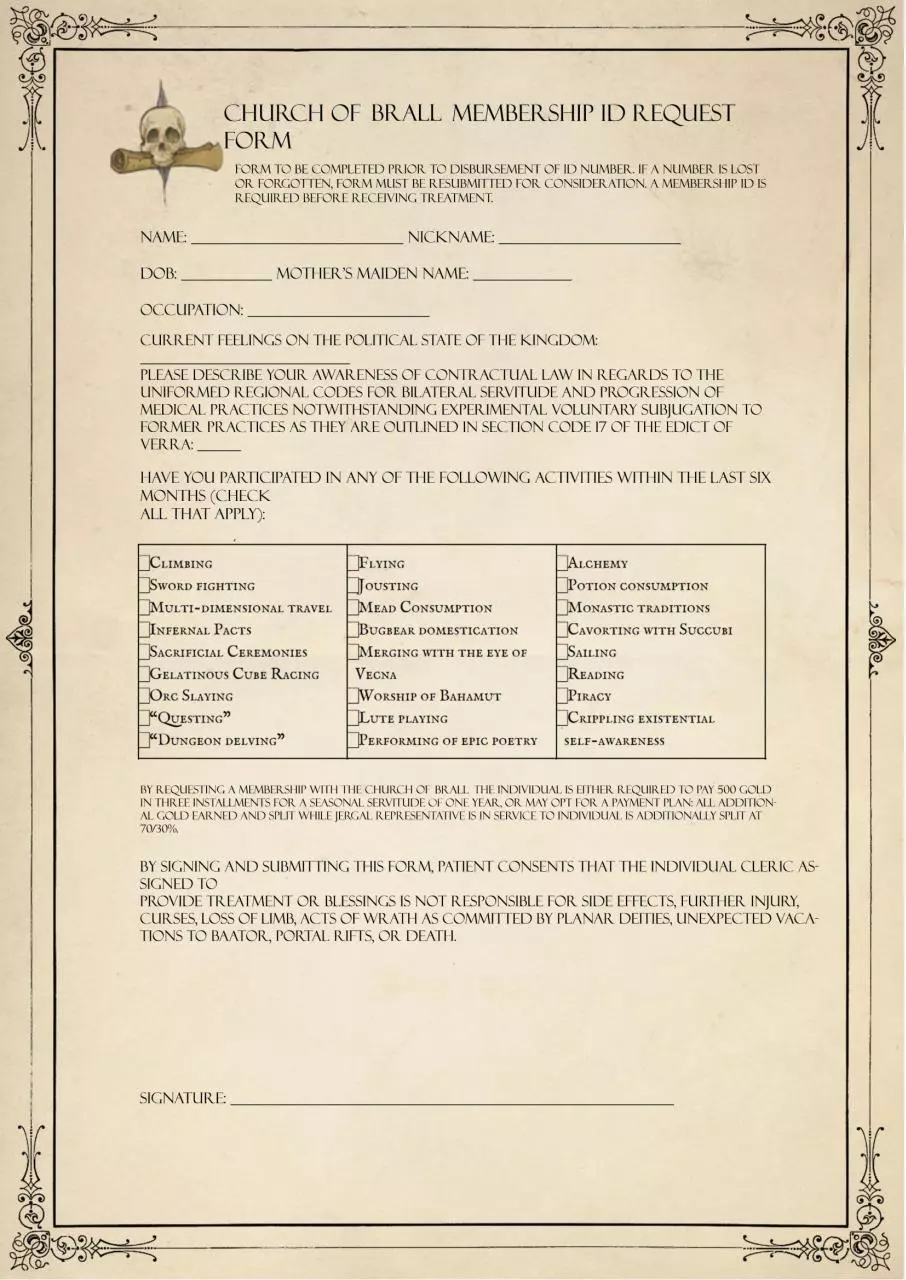 Page 2 of 3, Church of Brall Forms