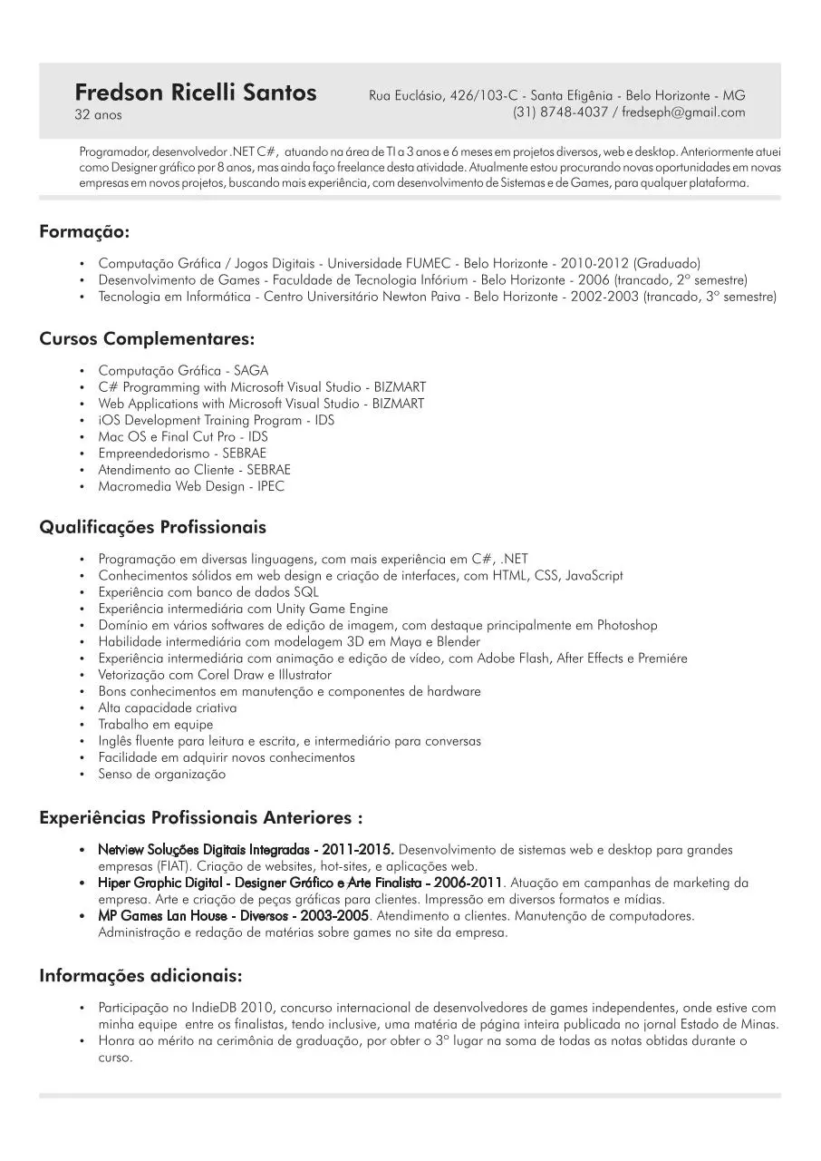 Page 1 of 1, Fredson Curriculum 2015