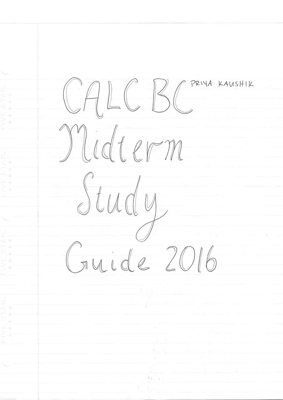 Page 1 of 17, midterm study guide