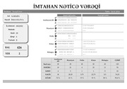 Page 2, 4 cü qrup üçün nÉ™ticÉ™ vÉ™rÉ™qi (açÄ±q test)